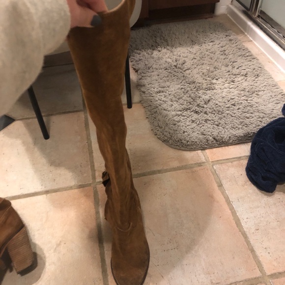 Steve Madden over the knee suede western boots - Picture 5 of 8